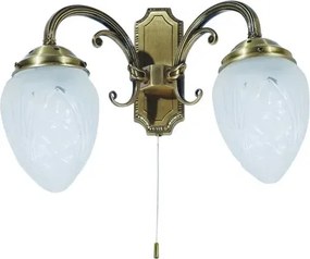 Rabalux beltéri fali lámpa e14 2x40w fehér/bronz annabella