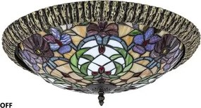 Rabalux beltéri mennyezeti lámpa e27 2x60w bronz/többszínű  mirella