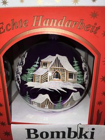 ExkluzĂv, kĂ©zzel kĂ©szĂtett karĂĄcsonyfadĂsz TĂ©li tĂĄjkĂ©p