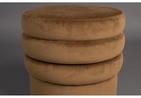 Barna bársony puff Aditi – Dutchbone