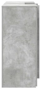 recepciós pult betonszürke 155x50x103,5 cm szerelt fa