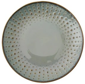 Porcelán desszerttányér 16cm,Drops Celadon