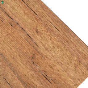 szett étkezőasztal MAX 80-160 cm craft tölgy/fekete és 6 szék PERU fekete