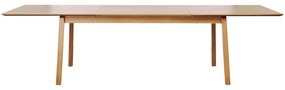 Bővíthető étkezőasztal tölgyfa dekoros asztallappal 95x190 cm Bari – Unique Furniture