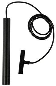 Modern fekete függőlámpa 1 fázisú sínrendszerhez - Slimline Keno