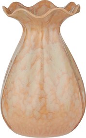 FLORA kerámia váza 26cm , bézs