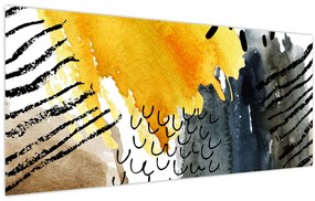 Kép - Absztrakt akvarell (120x50 cm)