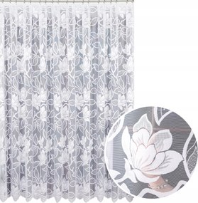 Függöny méteráru Hosszú 250cm Függöny Virágokkal Nagy Mintás