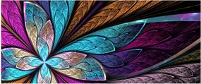 Kép - absztrakció, virág (120x50 cm)