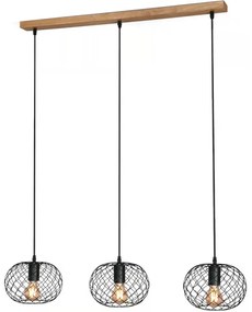 Brilo 4037-035 - Kábelre függesztett csillár 3xE27/40W/230V