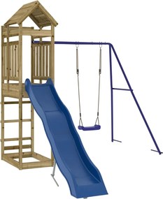 vidaXL impregnált fenyőfa kültéri játszószett