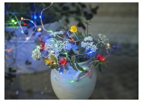 Dew Drop kĂŒltĂ©ri napelemes LED fĂ©nyfĂŒzĂ©r szĂnes diĂłdĂĄkkal, hosszĂșsĂĄg 5 m - Star Trading