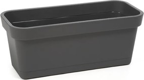 Erkélyláda Virágtartó Kerti Virágtartó 60CM Antracit Virágágyás