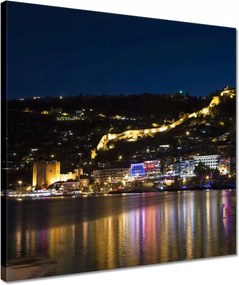 Vászonkép 40x40 Antalya éjszaka Kirándulás