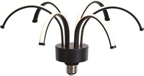 E27 LED dekorációs lámpa fekete 6W 450 lm 3000K