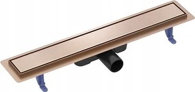 Lineáris Lefolyó Kétoldalas Grillráccsal Tako 70 Szálcsiszolt Réz S204-059