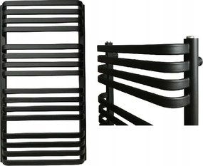 Fürdőszobai radiátor Venus 120/50 Matt Fekete