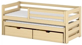 Gyerekágy 80 cm Palkana (fenyő) (ágyráccsal) (tárolóhellyel). 1103321