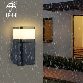 Brilagi - PILLAR kültéri fali lámpa SCHUKO aljzattal 1xG9/11W/230V IP44 antracit
