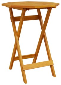 tömör akácfa összecsukható kerti asztal Ø60 x 75 cm