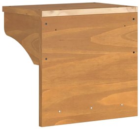 SANDNES tömör fenyőfa falra szerelt kabátállvány 43x30x42 cm