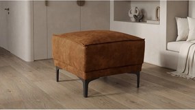 Konyakbarna bőrutánzat puff Copenhagen – Scandic