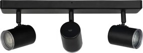 Eglo 901966 - Fürdőszobai spotlámpa CONSUMA 3xGU10/5W/230V IP44 fekete