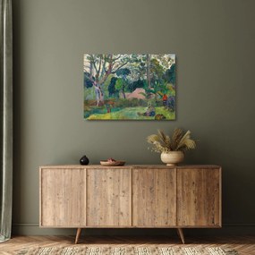 Üveg kép - Paul Gauguin, Te raau rahi (The Big Tree), reprodukciók (70x50 cm)