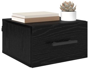 vidaXL Éjjeliszekrény Musta tammi 35 x 35 x 20 cm Faanyag