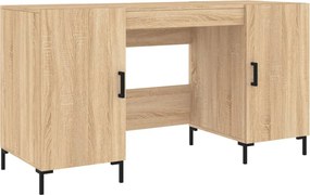 vidaXL sonoma tölgy színű szerelt fa íróasztal 140 x 50 x 75 cm