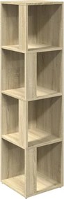 vidaXL sonoma-tölgyszínű szerelt fa sarokszekrény 33 x 33 x 132 cm