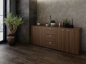 HUGOS 180 szekrény, tabacco dió