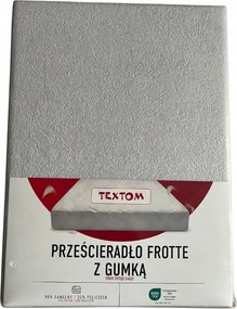 Frotté Lepedő Gumival 140X200 Szürke Nagy Méretű Prémium Termék