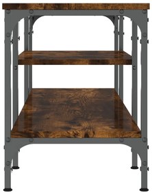 vidaXL sonoma tölgy színű szerelt fa és vas TV-szekrény 121x35x45 cm