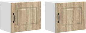 vidaXL Konyhaszekrény Kalmar 2 pcs Sonoma tölgy 50 x 31 x 40 cm