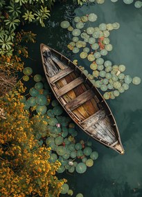 Poszter 39,5x55cm Hajó a természet között