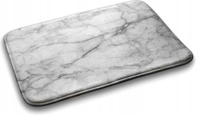 Puha fürdőszobaszőnyeg Szürke márvány 90x60 cm