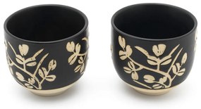 Fekete porcelán-öntöttvas teázó szett Sichuan – Bredemeijer