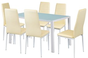 Liana 6+1 étkező garnitúra bézs