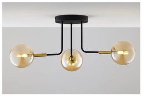 Jupiter 2037 - Felületre szerelhető csillár BURANO 3xG9/10W/230V fekete/arany/bézs
