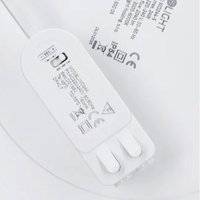 Solight WD244-W - 2 az 1-ben LED-panel 24W/230V 3000/4000/6000K, átmérő 30 cm, IP54, fehér