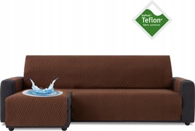 Vízálló ágytakaró kanapéra sarokvédő teflon barna 200 cm balos