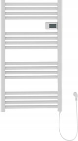 Erga Pago, elektromos radiátor 540x960 mm digitális termosztáttal, 500W, matt fehér, ERG-LAV-GRZE-E-ALU-960540-WH