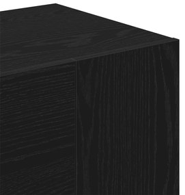 Előszoba Szekrény Fekete Tölgy 97,5x37x99 cm Műanyag