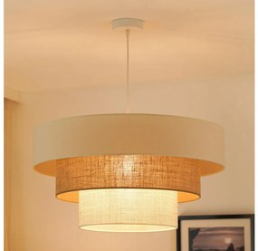 Brilagi Brilagi - Denver Luneta lógcsillár 1xE27/15W/230V, 60 cm, bézs/barna/krém BG1142
