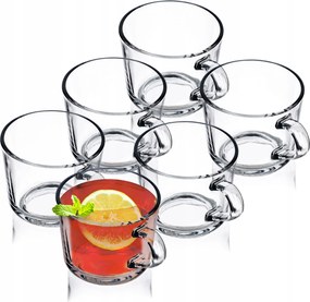 Poharak Füllel Bögre Kávéscsésze Tea Ital Szett 6db 270 ml