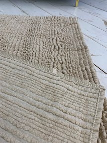 Textil bézs (beige) fürdőszobai szőnyeg 50x80 cm