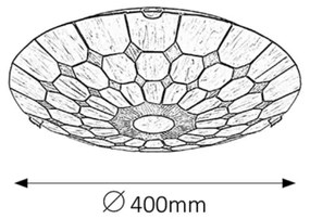Rabalux 8091 - Tiffany ólomüveg mennyezeti lámpa MARVEL 2xE27/60W/230V