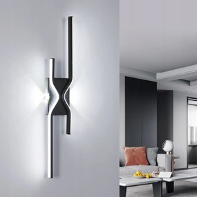 Kinkiet Czarna Led Falilámpa Modern Hálószobába 25W 6500K 60CM