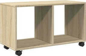 vidaXL sonoma tölgy színű szerelt fa görgős szekrény 72 x 33 x 42,5 cm